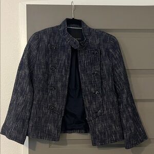 Adorable Banana Republic Navy Tweed Jacket, size 0